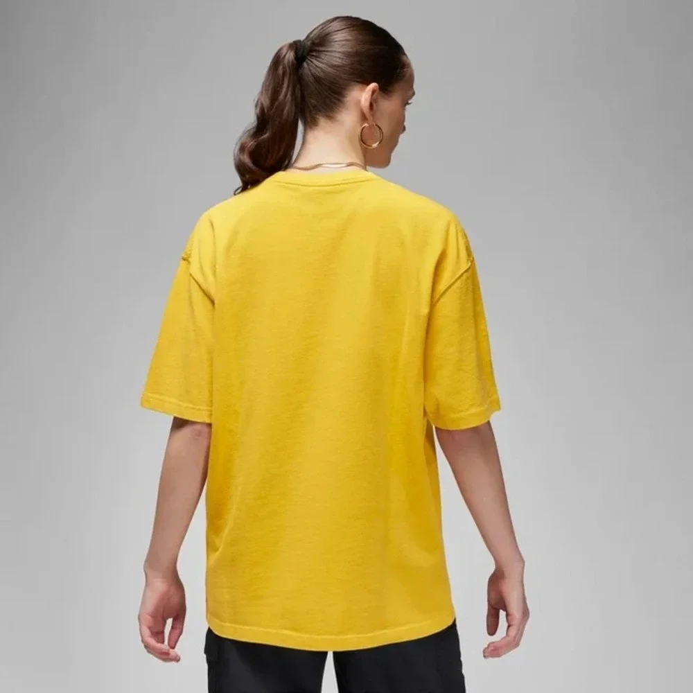 Nike Jordan Womens T-Shirt Michael Jordan Yellow‎ FN5375-752 Size XL
